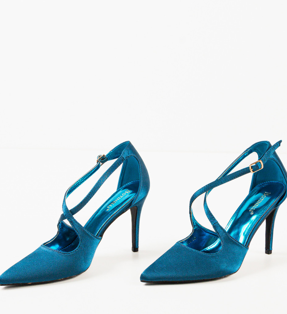 Pantofi Toc Albastri Allow - Eleganță la Fiecare Pas - imagine 7