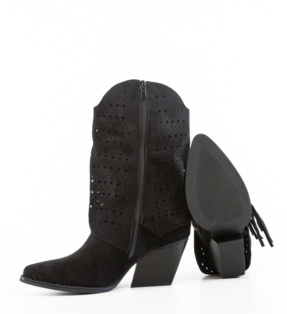 Cizme dama Bunesc Negre Elegante si Confortabile - imagine 3