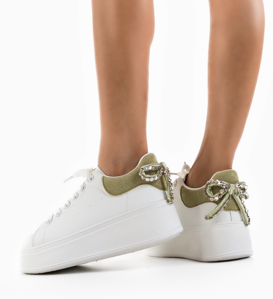 Sneakers Dama Wilkins Verzi | Confort și Stil - imagine 3