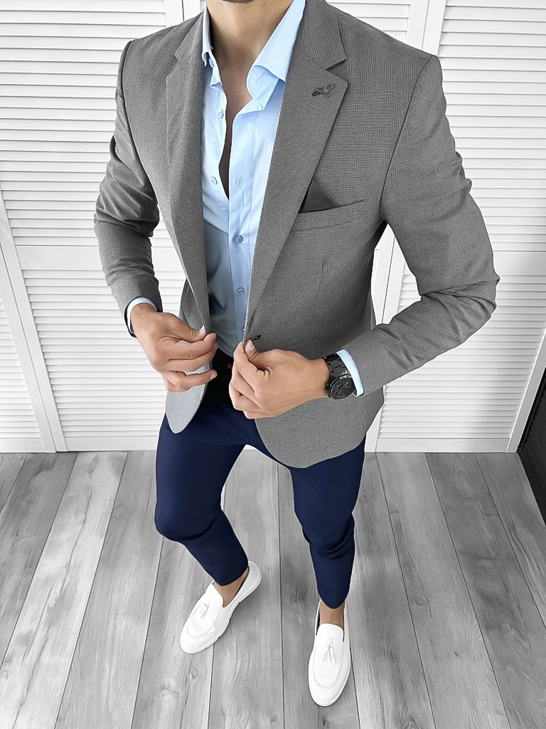 Sacou Barbati Slim Fit Elegant | Stil Office & Casual