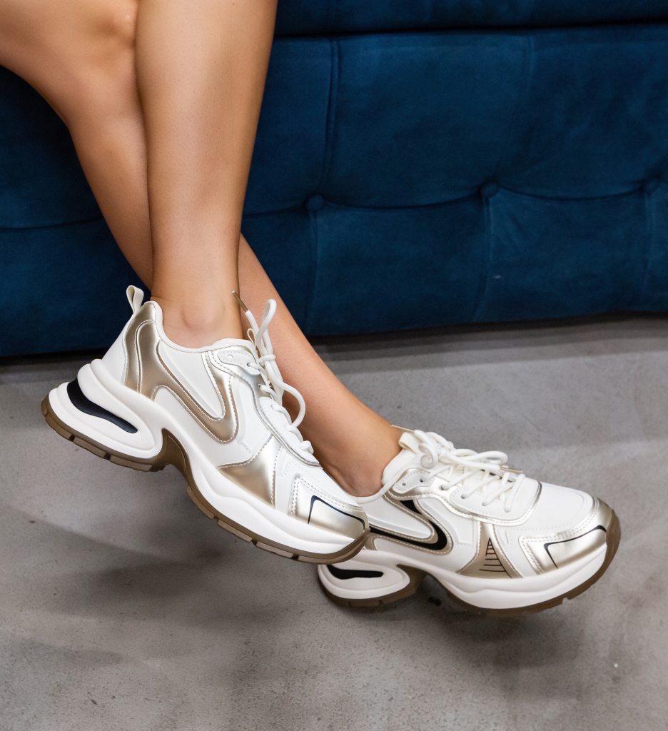 Sneakers Dama Kaya Bej | Confort & Stil - imagine 2