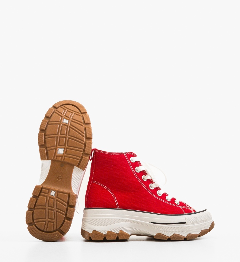 Sneakers Dama Blait Rosii - Confort și Stil - imagine 4