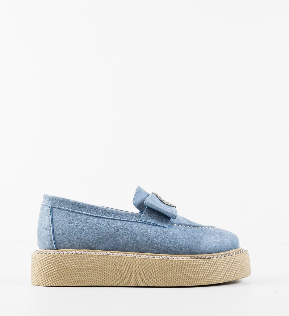 Pantofi Casual Sofia Albastri | Confort & Stil Zilnic - imagine 4