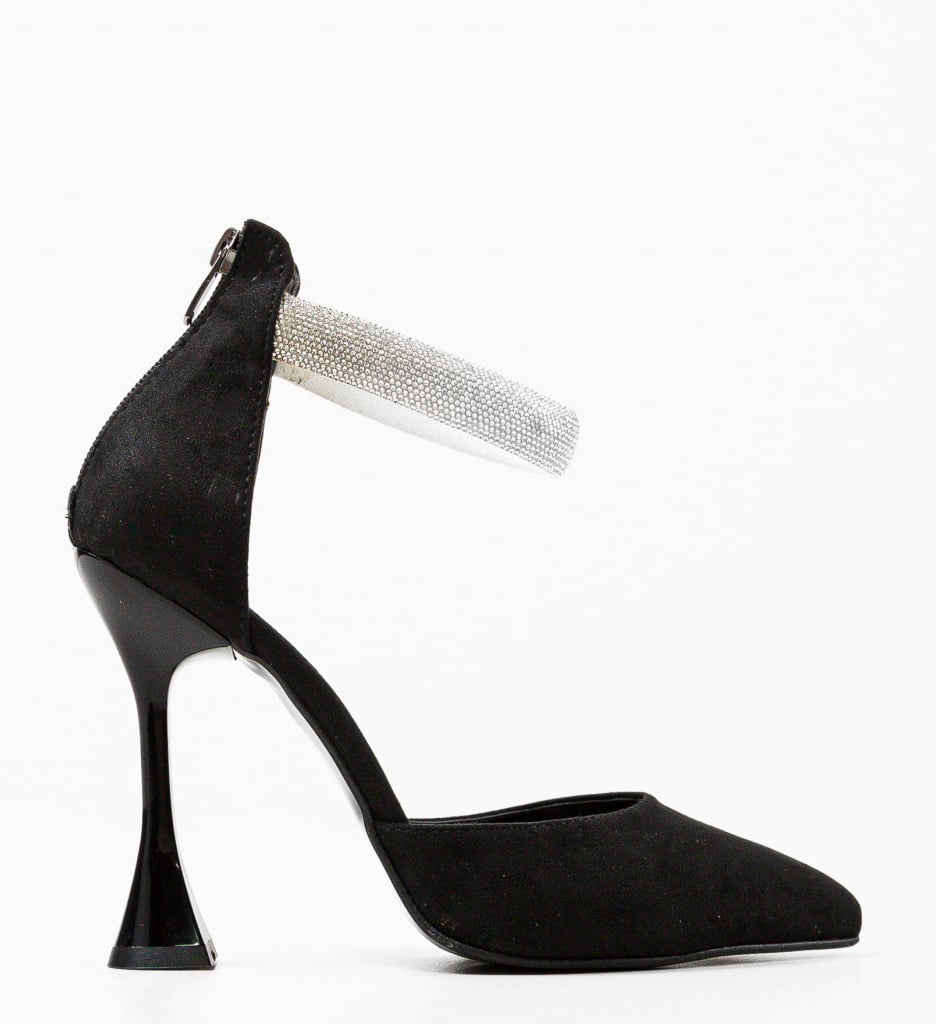 Pantofi Mytys Negri Eleganți cu Toc - imagine 7