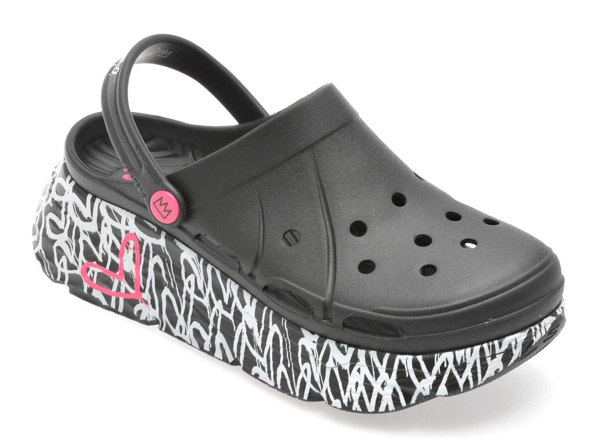 Papuci Skechers Negri | Confort Superior