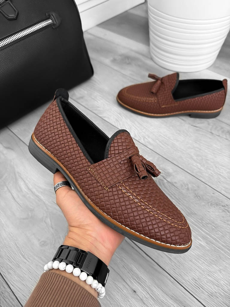 Mocasini Barbati Piele Eco Maro | Confort Premium