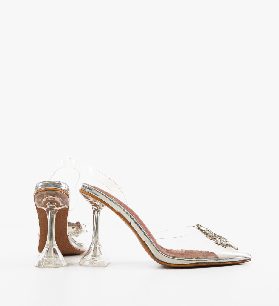 Pantofi dama Vareg Argintii | Eleganță și Stil - imagine 4