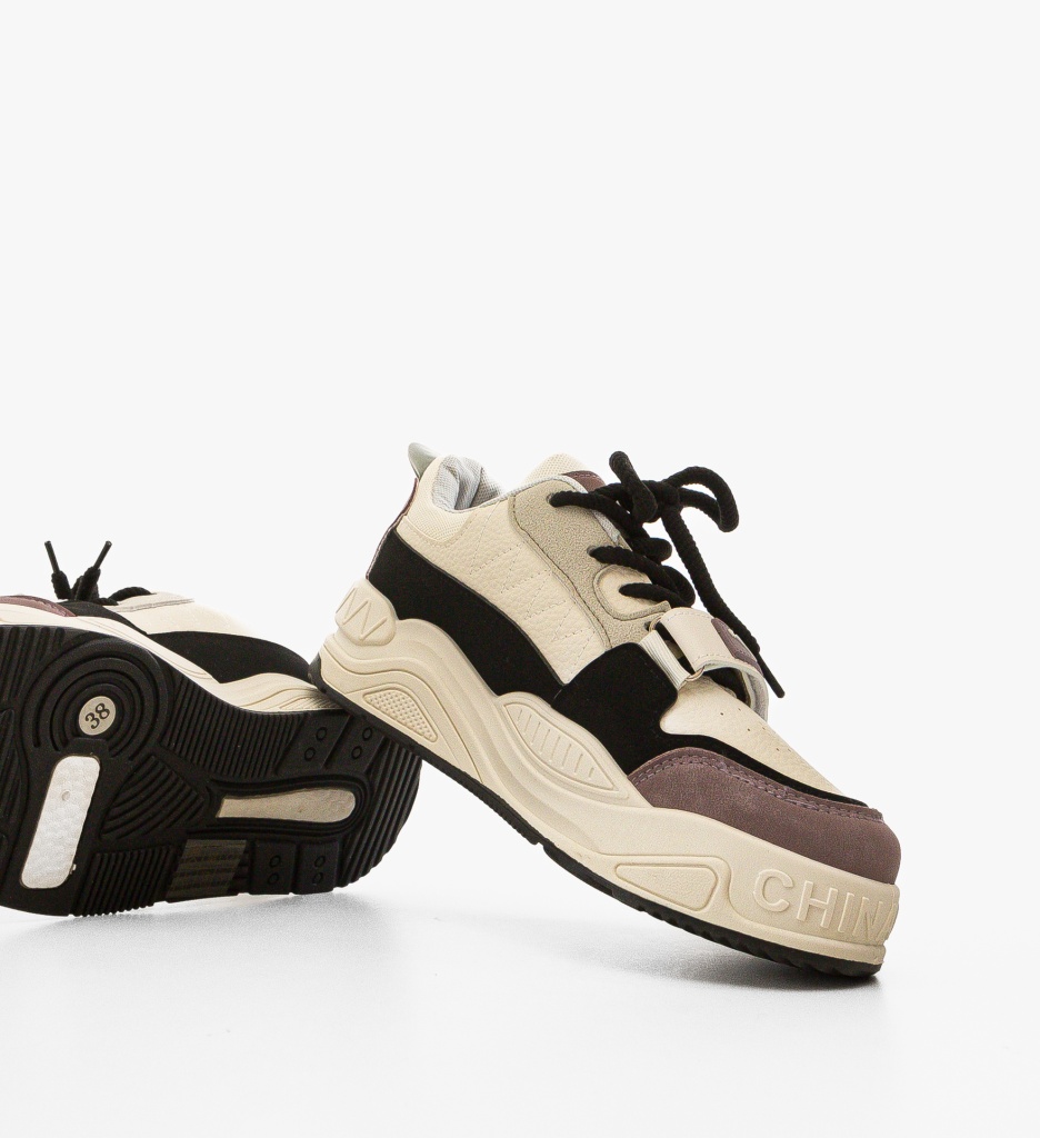 Sneakers Dama Jyothi Bej - Confort și Stil Modern - imagine 7