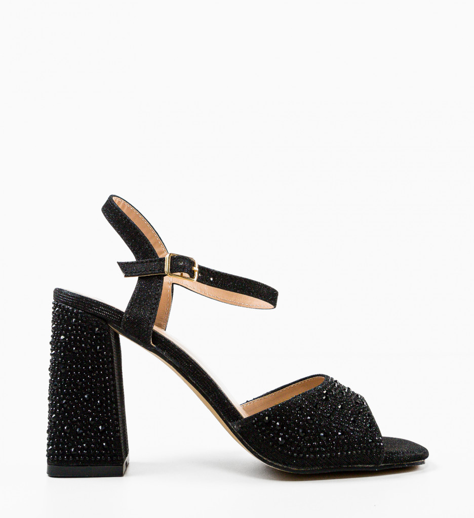 Sandale Toc Baragaz Elegante Negre - imagine 4