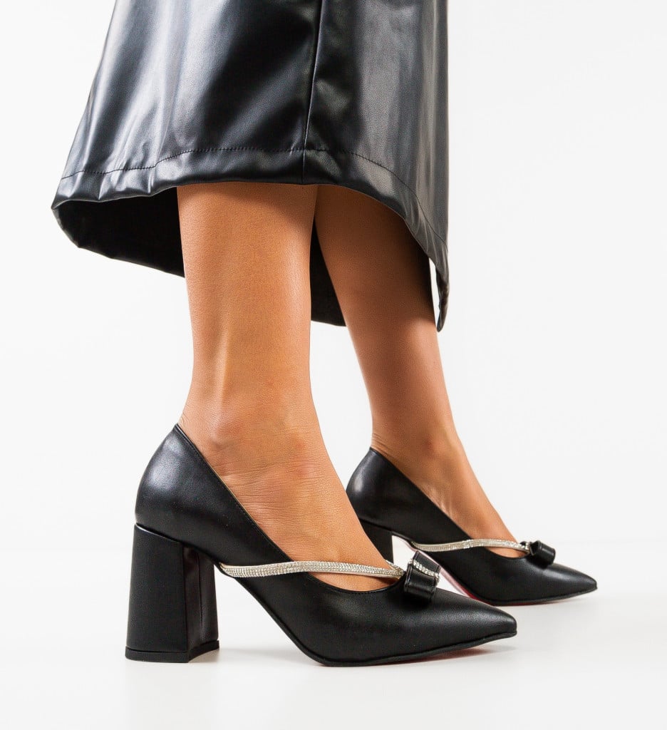 Pantofi cu toc Nynut Negri - Eleganță și Stil - imagine 4