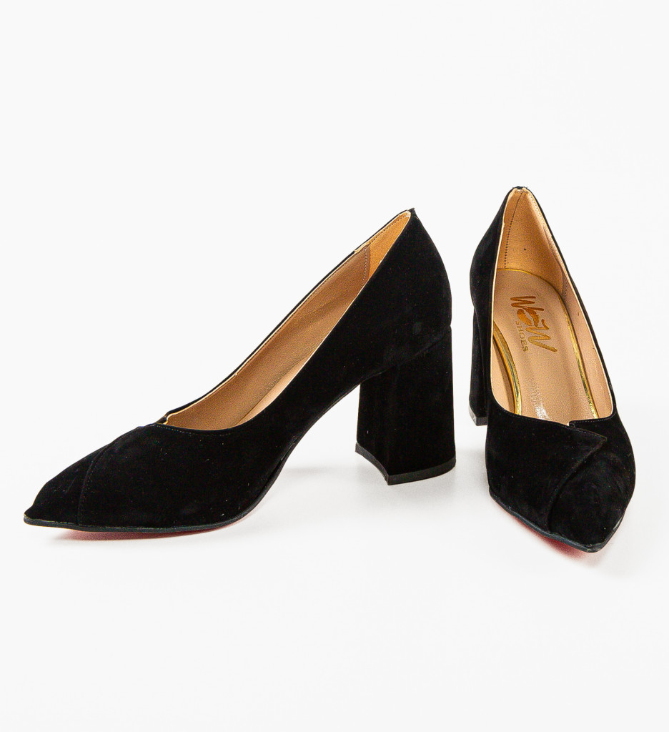 Pantofi cu Toc Jafanza Negri | Eleganță Asigurată