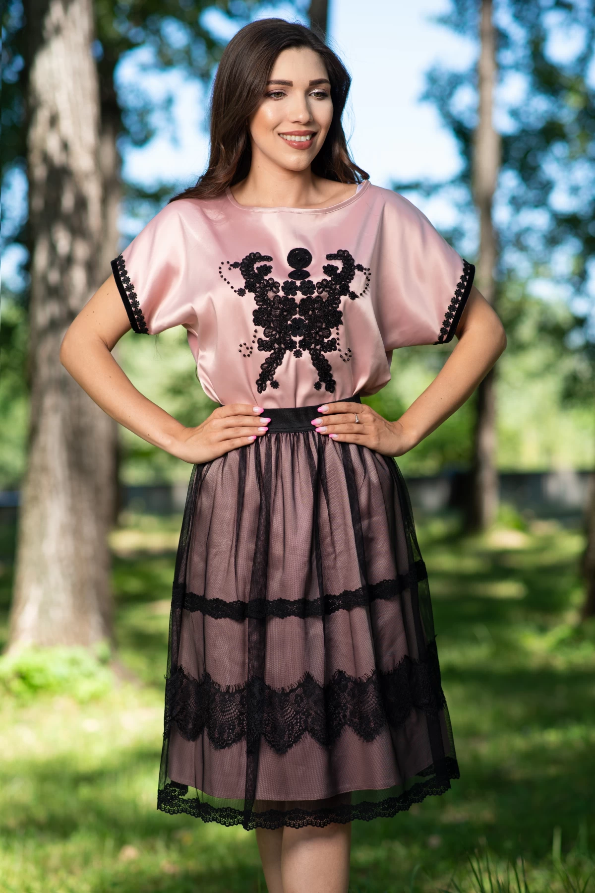 Fusta Tulle Negru Effect | Eleganță Asigurată