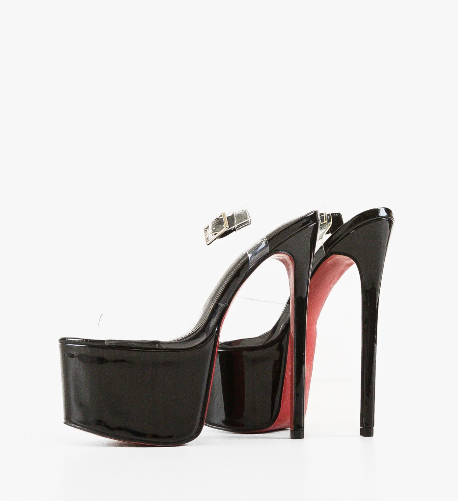 Sandale Toc Canterion Negre - Eleganță și Stil - imagine 4