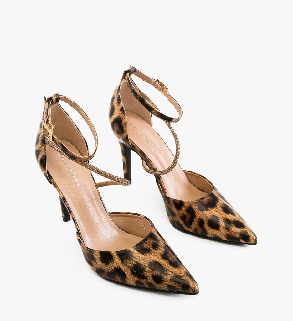 Pantofi Stiletto Dama Levvy Print Eleganți - imagine 3