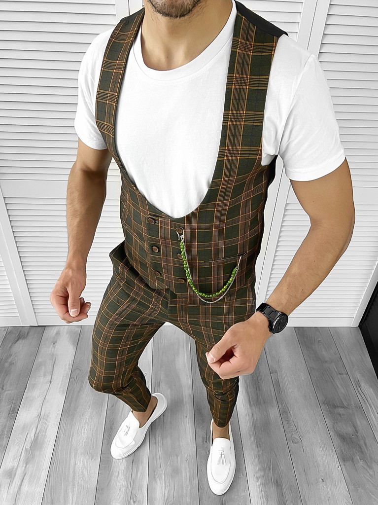 Compleu Barbati Elegant Vesta + Pantaloni Slim Fit