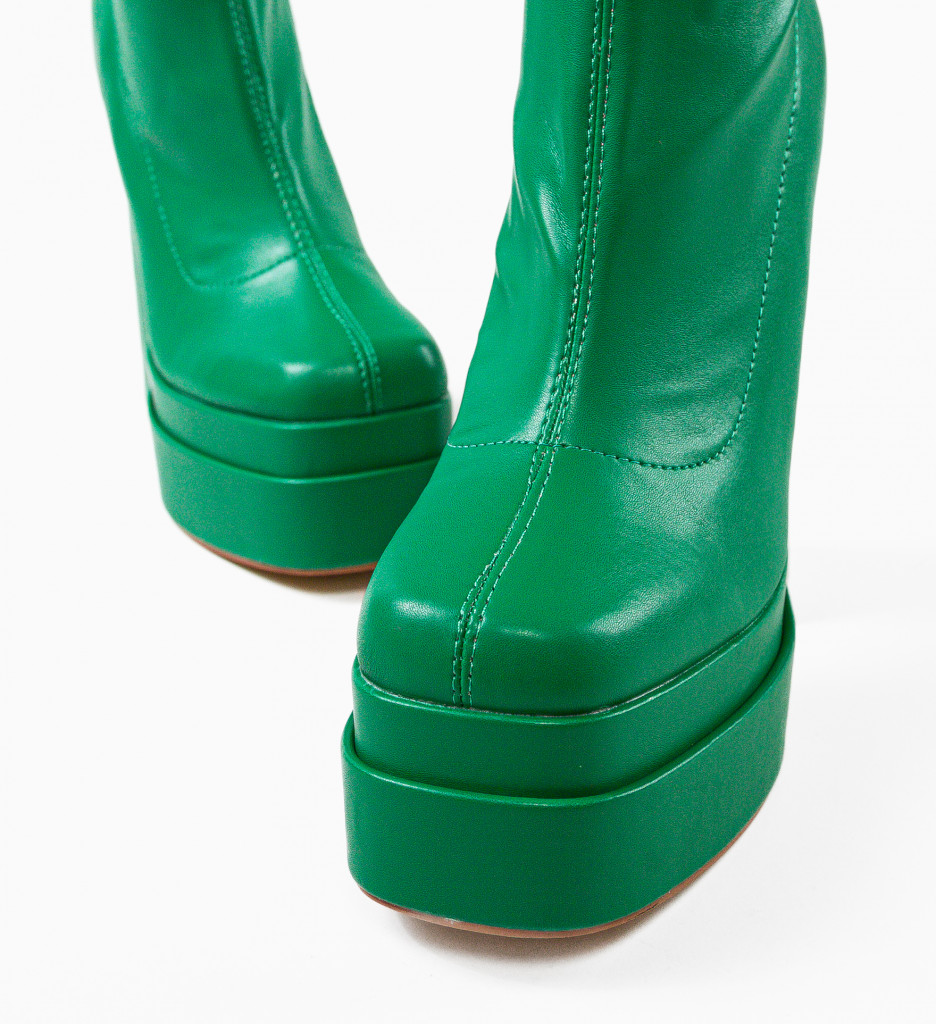 Botine Dama Verzi cu Platformă | Stil și Confort - imagine 6