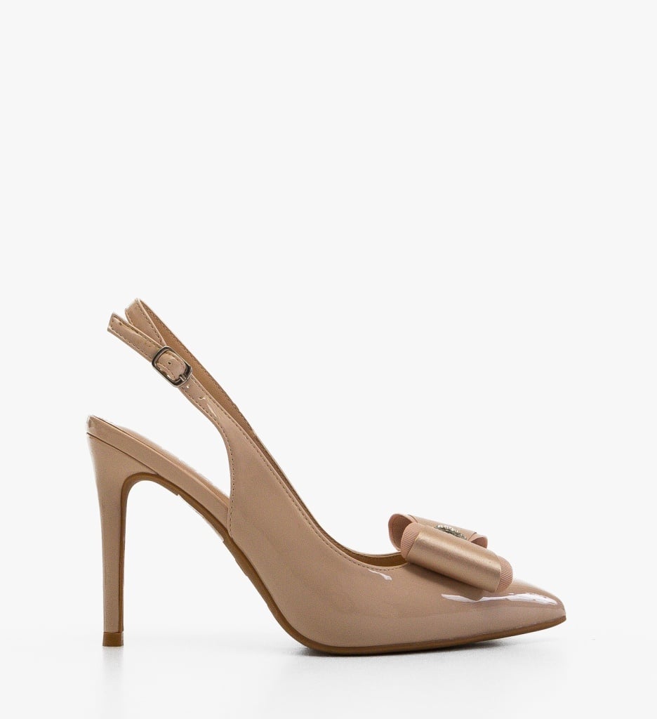 Pantofi Toc Gift Nude Depurtat - Eleganță - imagine 6