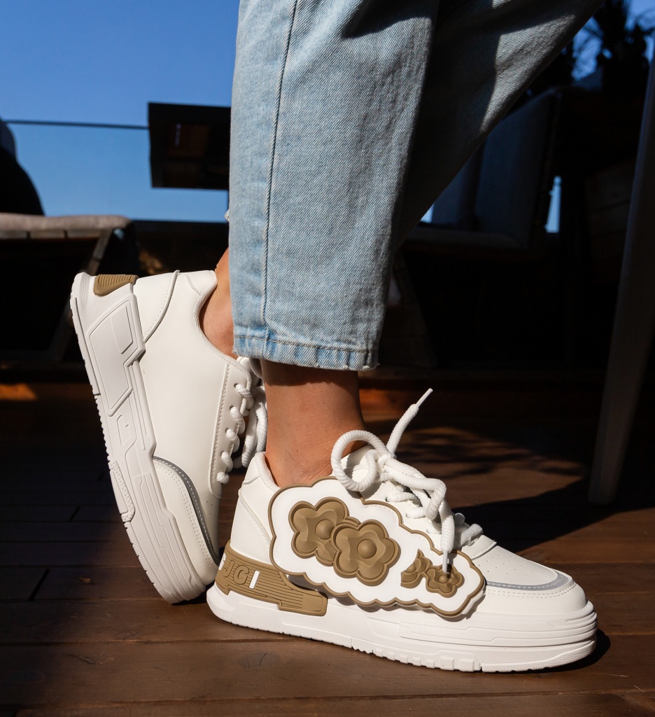 Sneakers Dama Jan Khaki - Confort și Stil - imagine 7