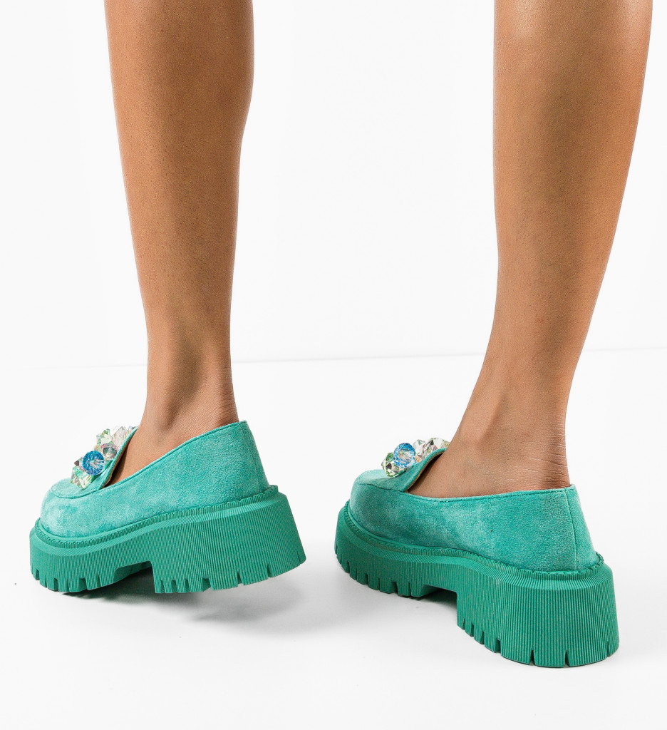Pantofi Casual Dave Turcoaz | Confort & Stil - imagine 3