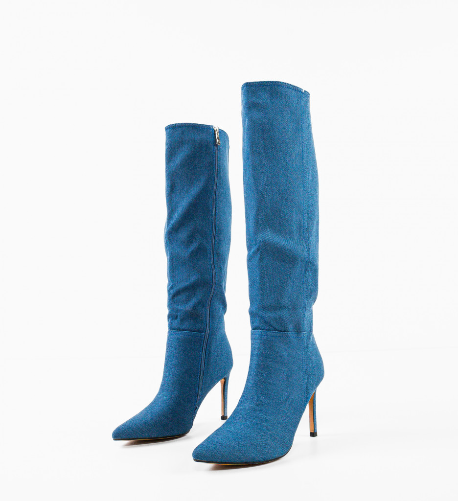 Cizme Dama Alber Albastre - Stil și Confort - imagine 6