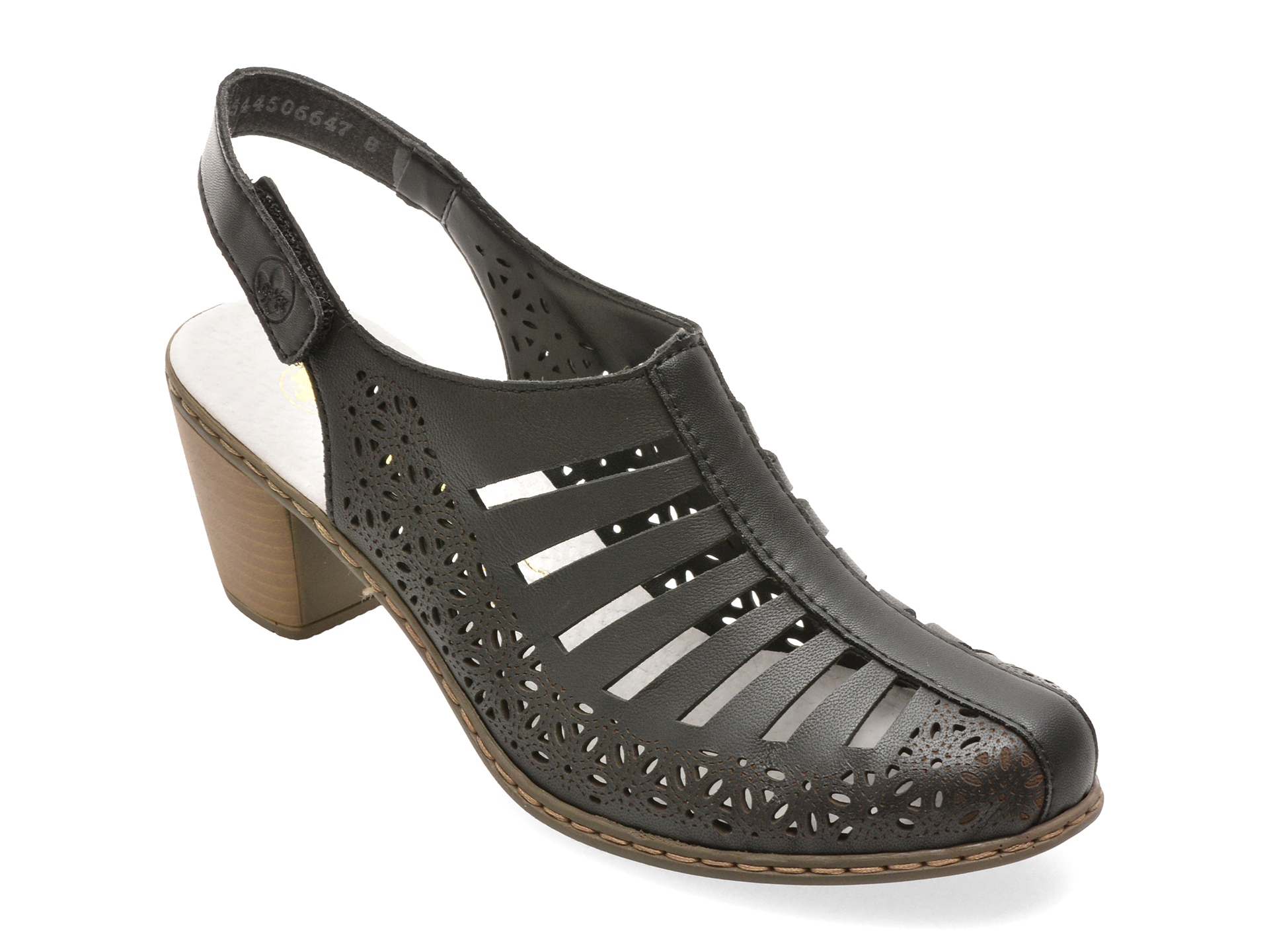 Pantofi Rieker Negri Piele Naturală Comfort