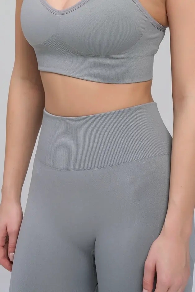 Colanți Seamless Push-Up Scrunch Marquise, gri - imagine 7