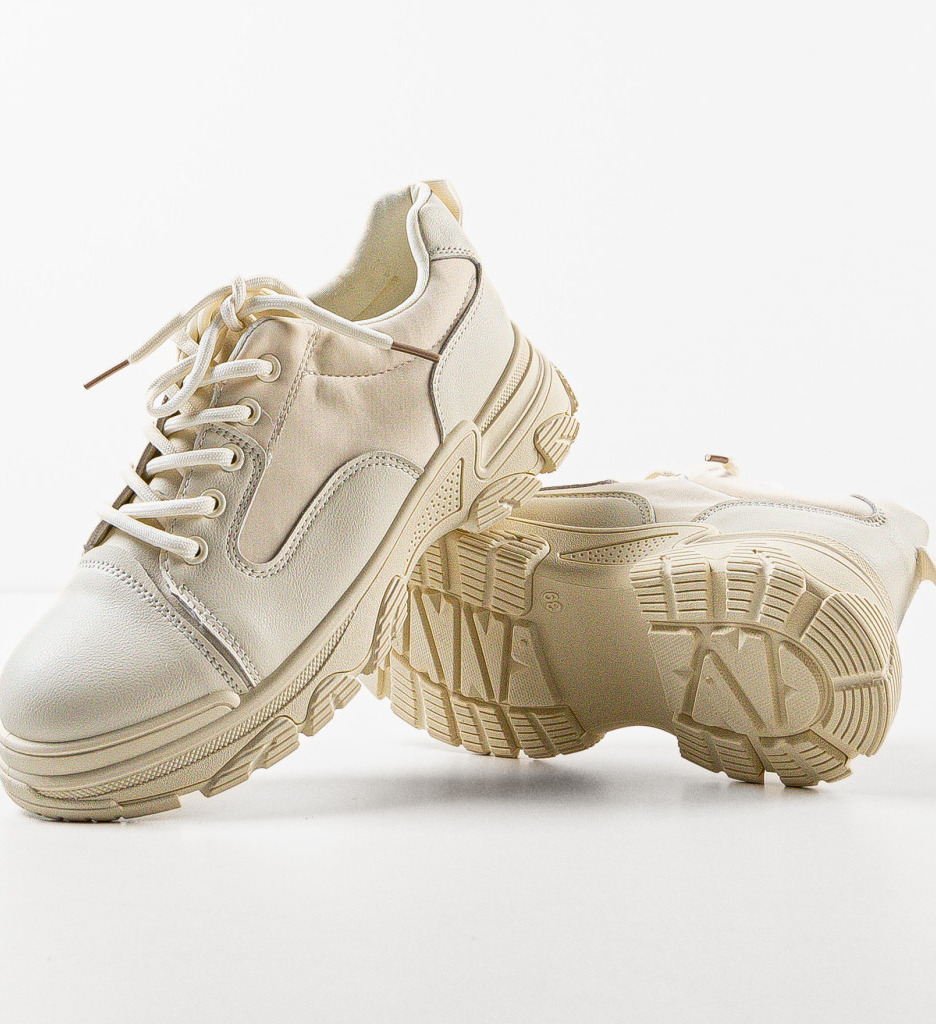 Sneakers Dama Chantal Bej | Confort și Stil - imagine 4