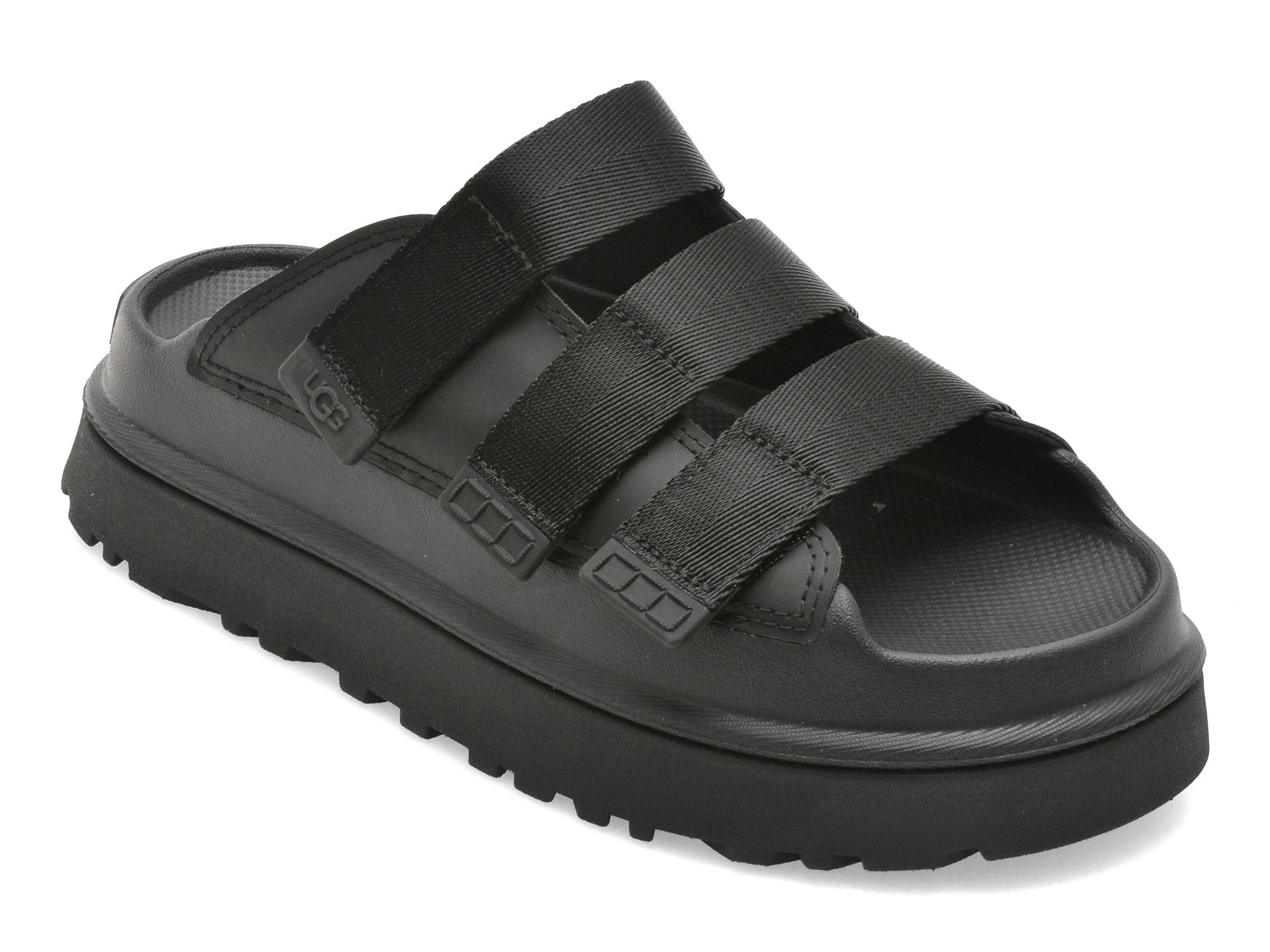 Papuci UGG GOLDENGLOW SLIDE Negri Piele Ecologica