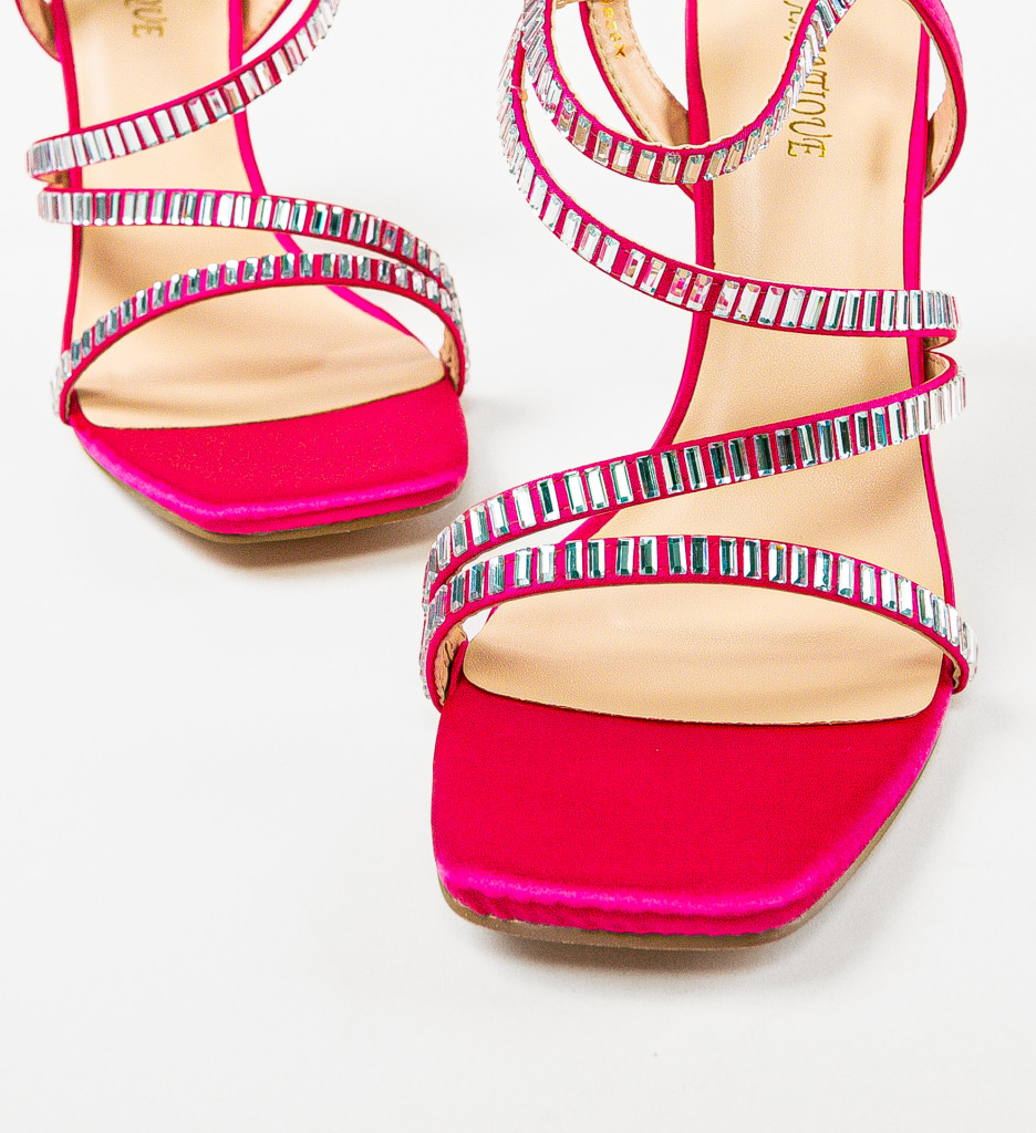 Sandale cu Toc Kerr Fuchsia - Eleganță Vibrantă - imagine 7