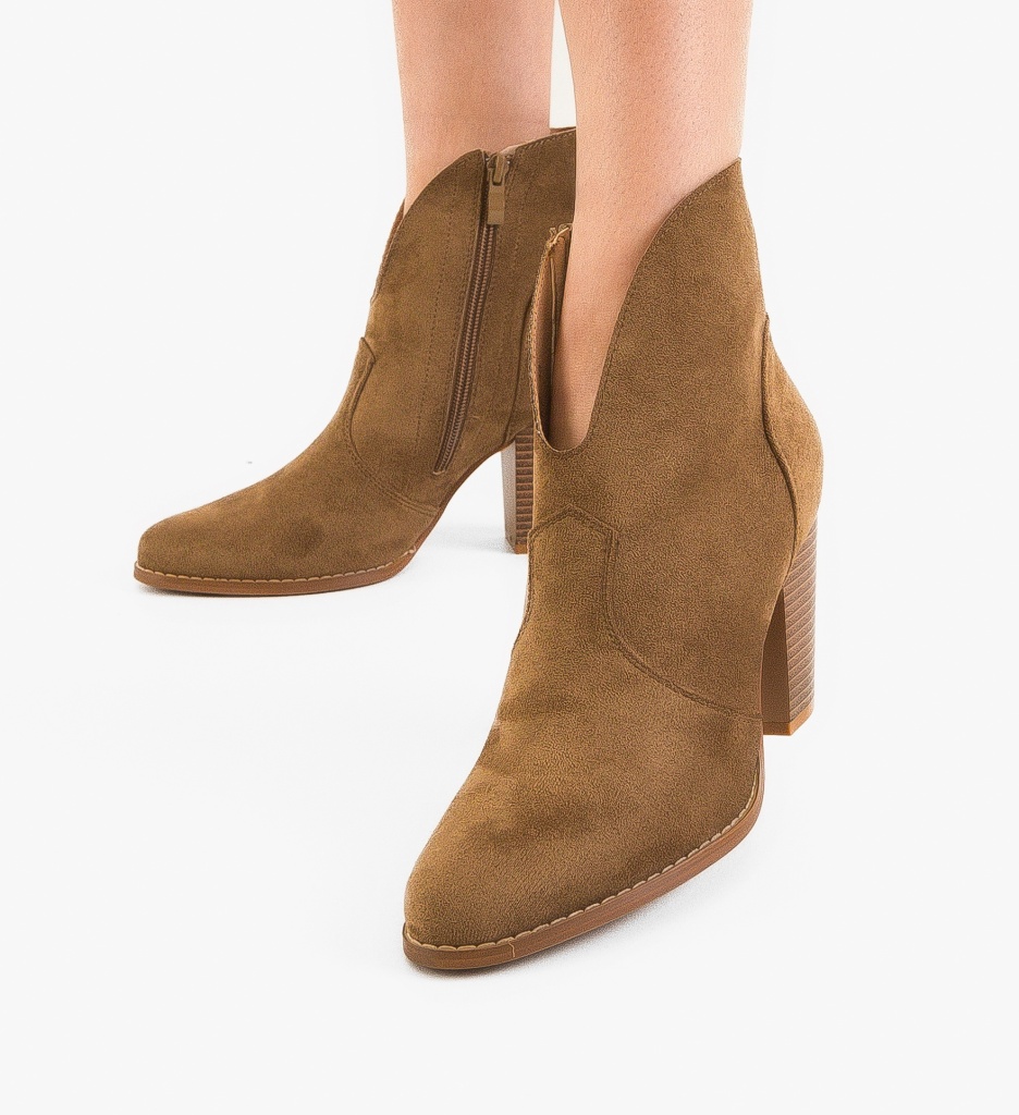 Botine Dama Grace Khaki - Eleganță și Confort - imagine 3
