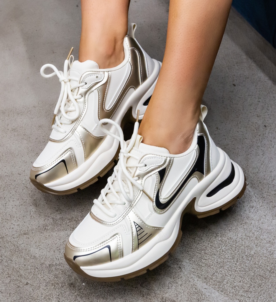 Sneakers Dama Kaya Bej | Confort & Stil - imagine 5