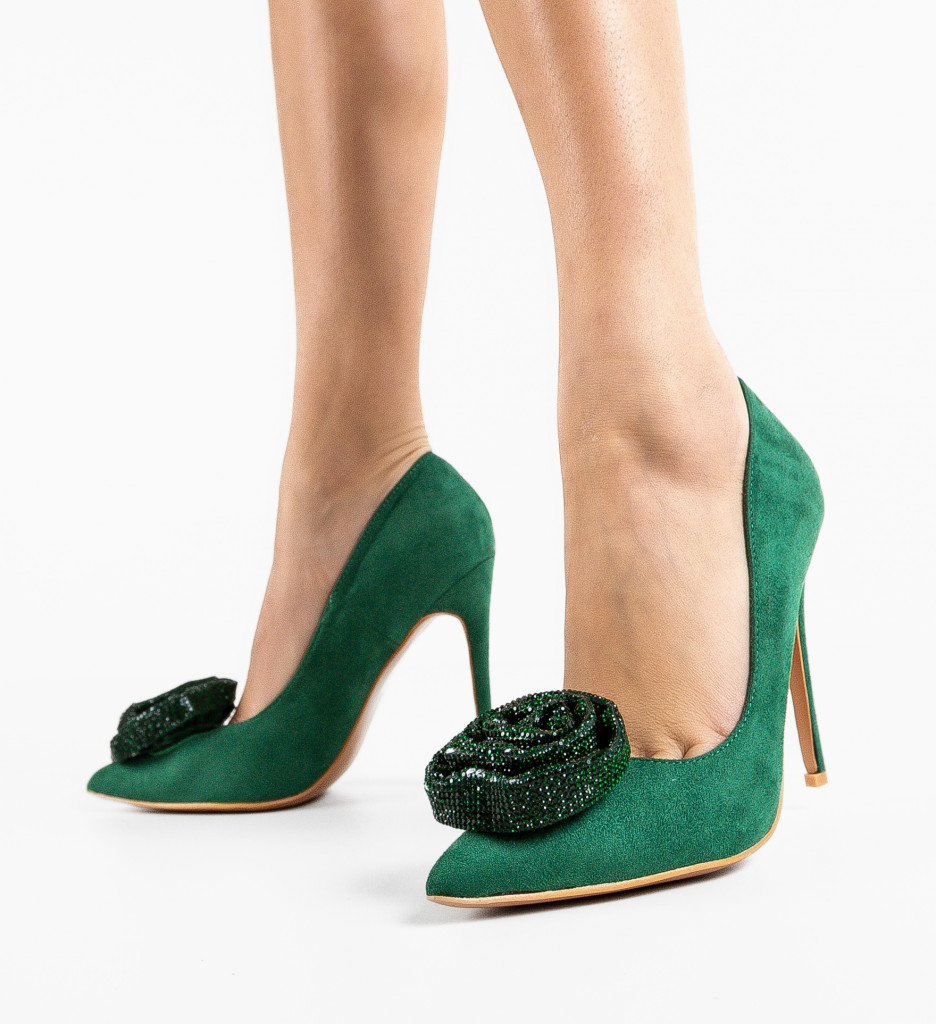 Pantofi Dama Brany Verzi | Eleganță Asigurată