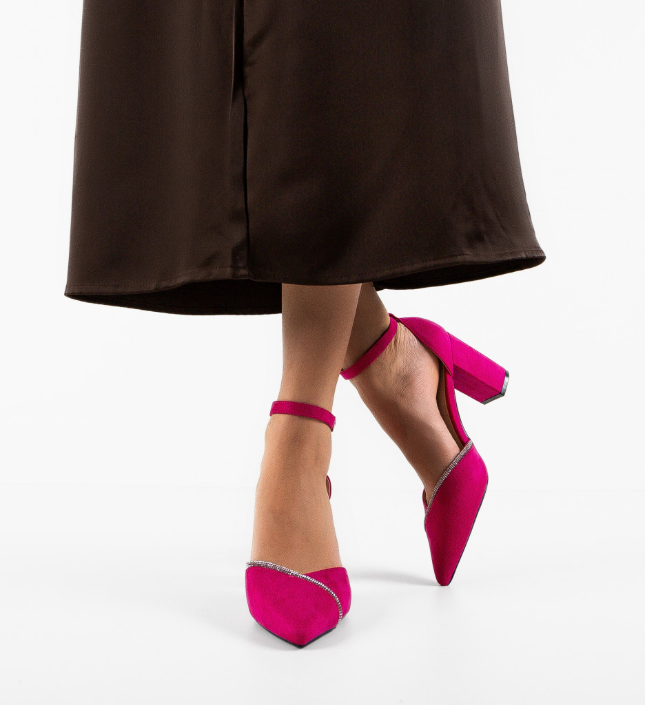 Pantofi cu Toc Hajag Fuchsia - Eleganță și Stil