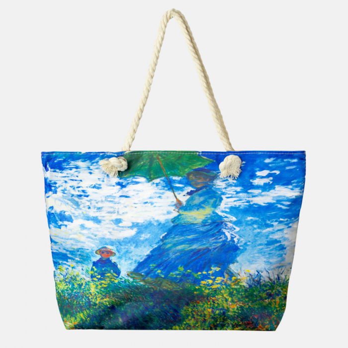 Geanta Plajă Monet | Shopika - Design Artistic Unic