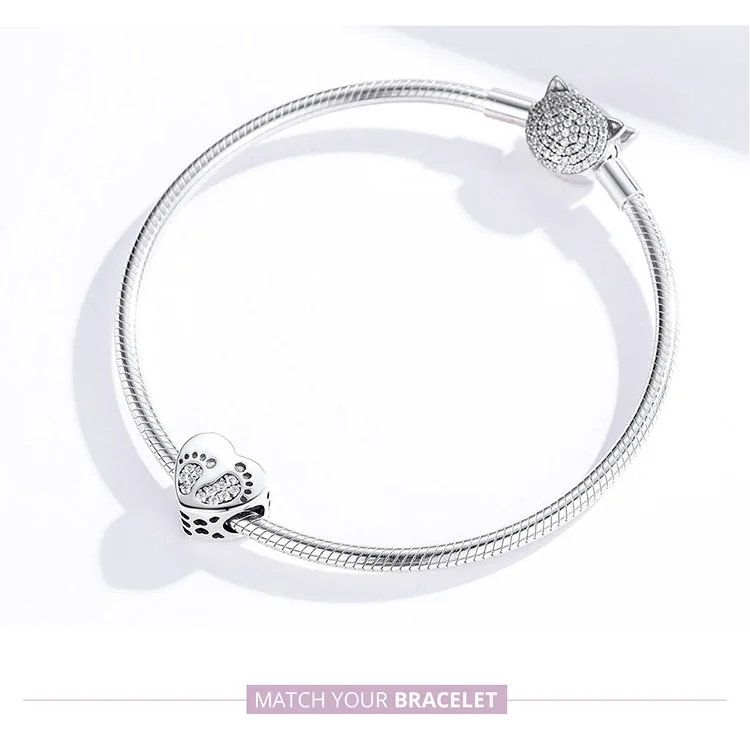 Charm Argint Footprint Delis | Amintire Prețioasă - imagine 3