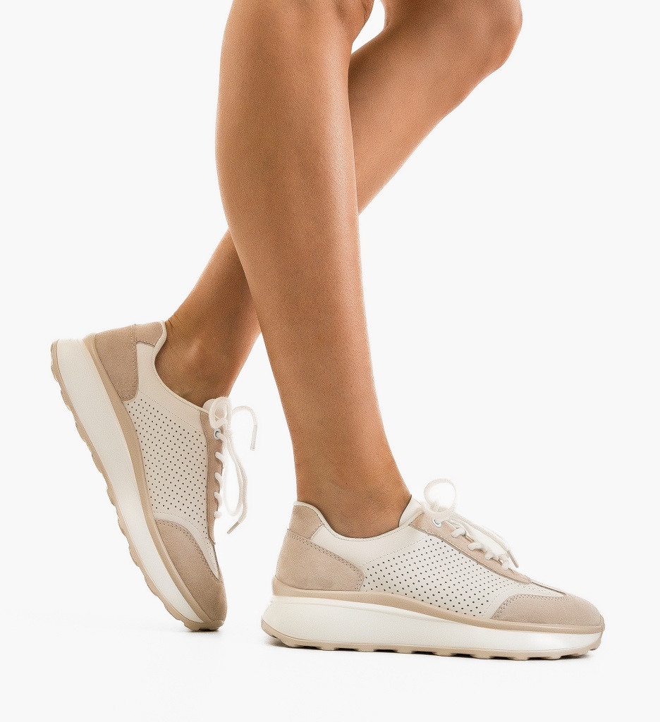 Sneakers Dama Kyunef Bej | Confort și Stil - imagine 3