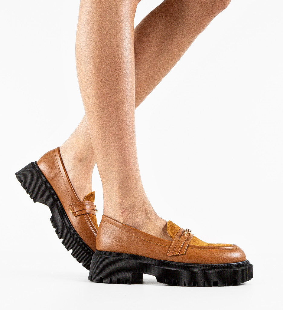 Pantofi Casual Solis Camel Confort