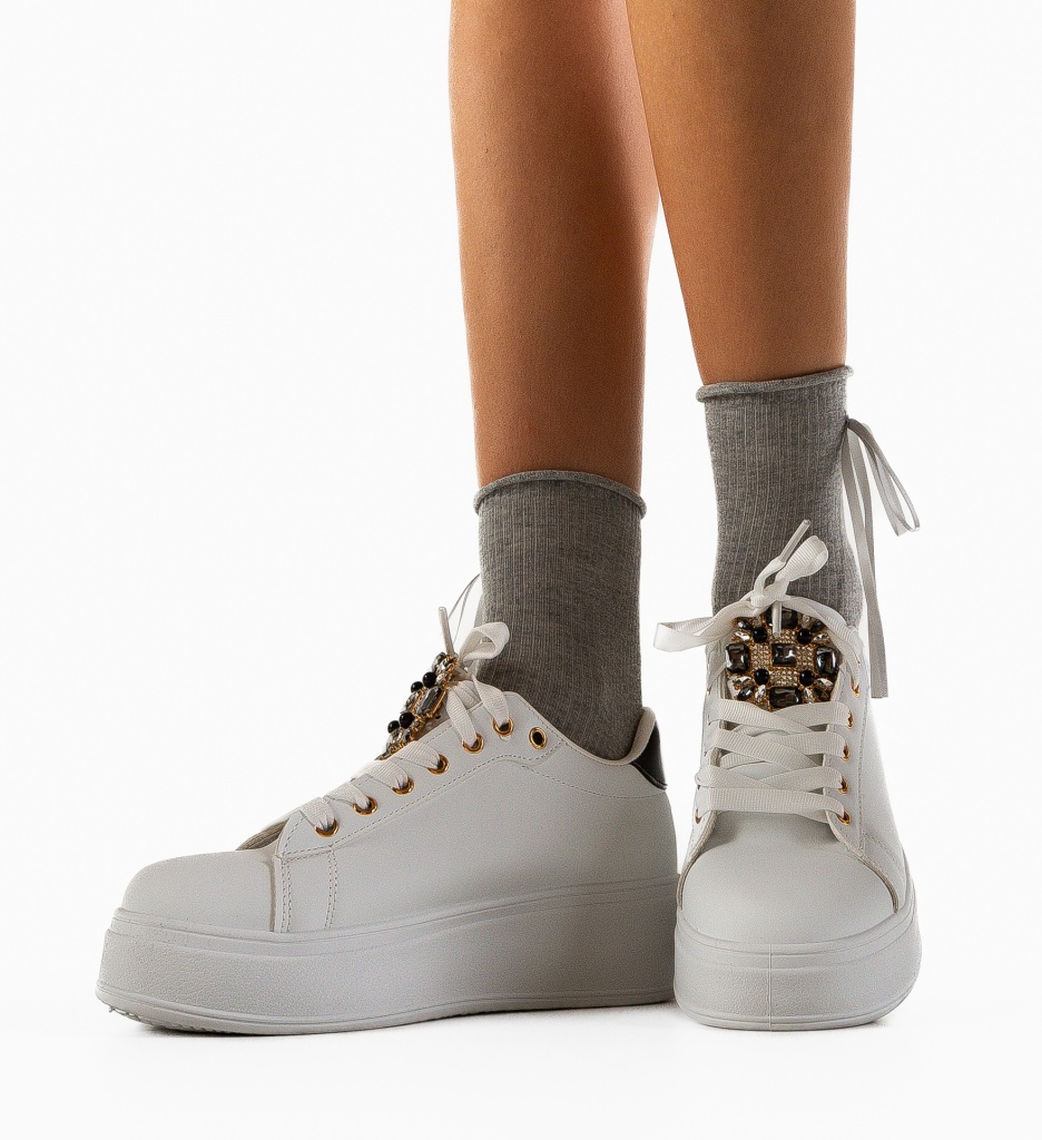 Sneakers Dama Tibby Albi - Confort și Stil - imagine 3