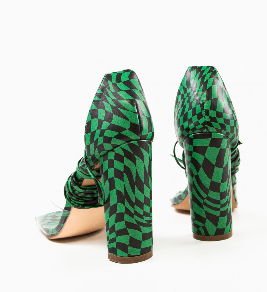 Sandale Tunis Verzi cu Toc Elegante - Stil și Confort - imagine 8