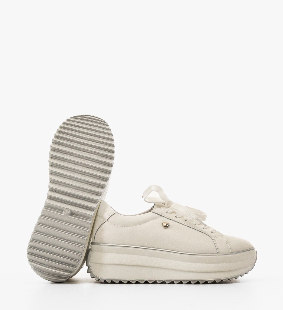 Sneakers Dama Arioami Albi | Confort & Stil - imagine 6