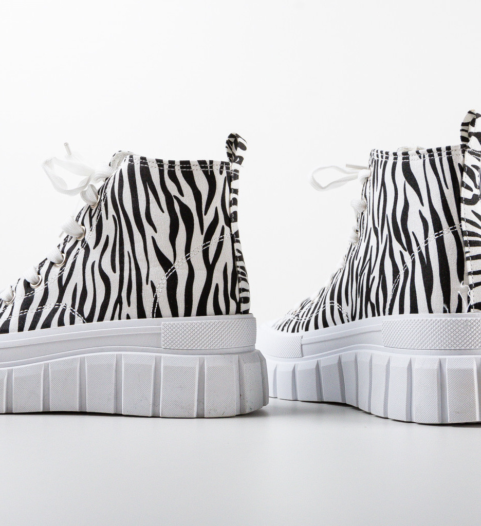 Sneakers Dama Hogg Zebra - Stil și Confort Sport - imagine 5