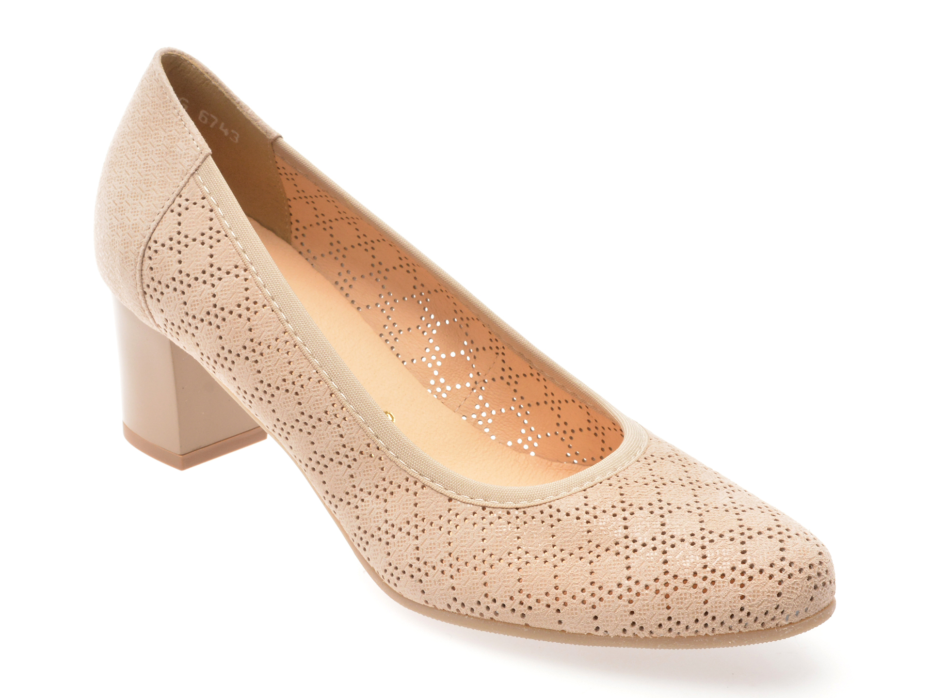 Pantofi IMAGE Bej din Piele Naturală - Eleganță și Confort