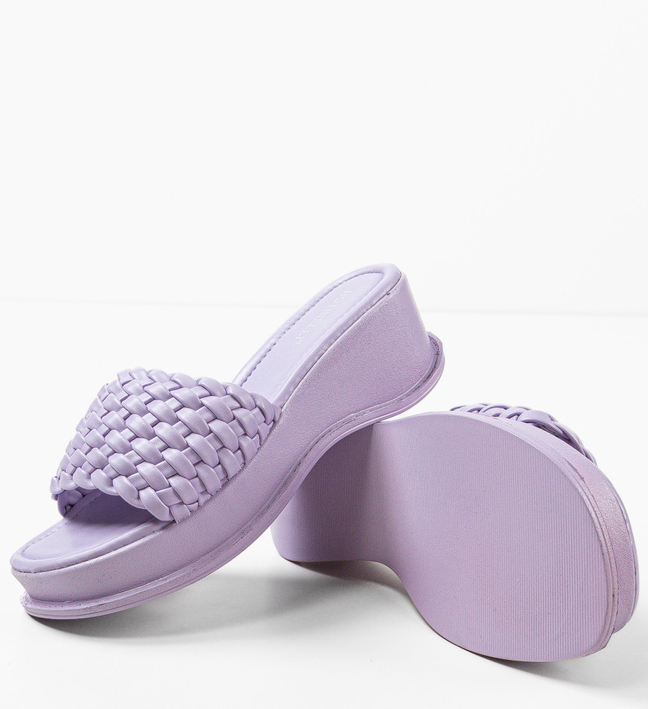 Platforme Dama Salma Mov - Eleganță și Confort - imagine 7