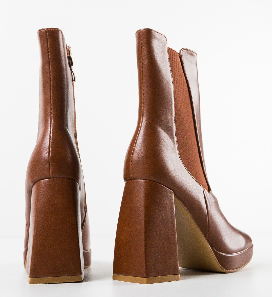Botine Negon Camel | Stil și Eleganță - imagine 4