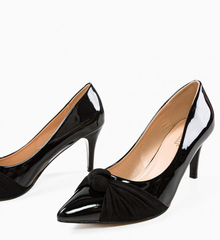 Pantofi Oprez Negri | Toc Elegant pentru Orice Ocazie - imagine 5
