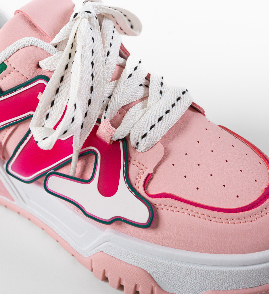 Sneakers Dama Niustile Roz - Stil și Confort Urban - imagine 9