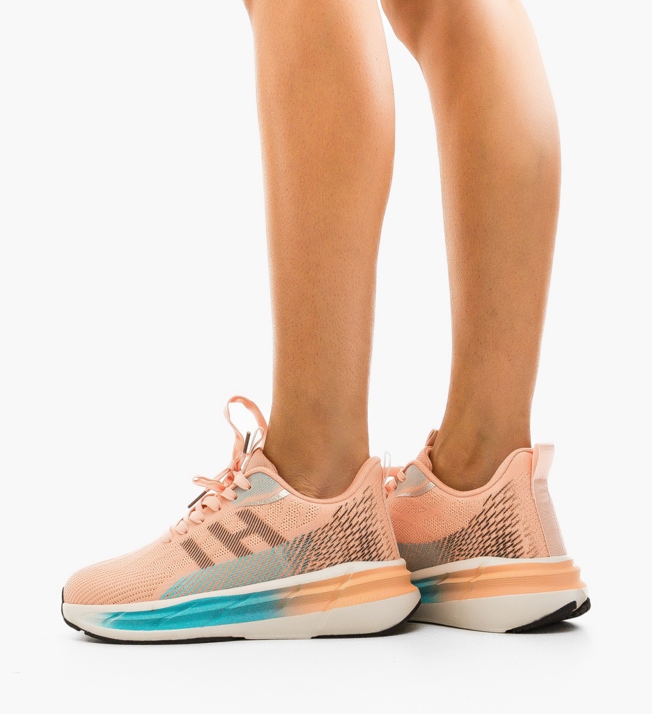Sneakers Dama Kristil Roz - Confort și Stil