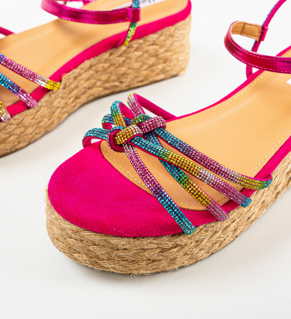 Sandale Dama Missie Fuchsia - Eleganță și Confort - imagine 7