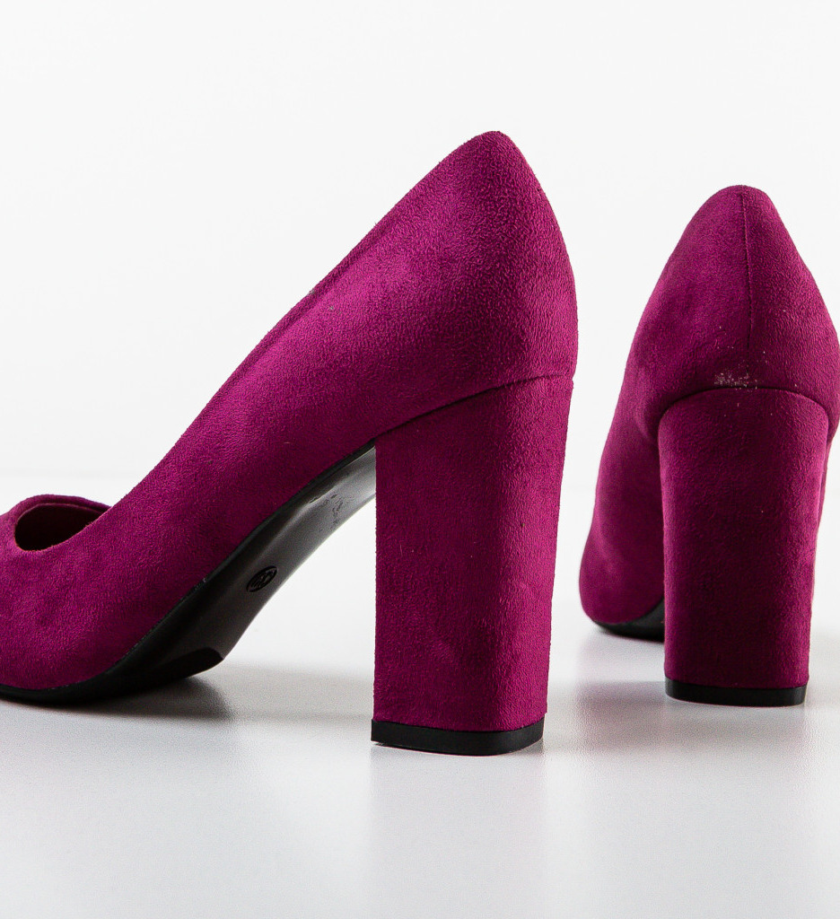 Pantofi Dodson Mov Eleganți cu Toc - imagine 6