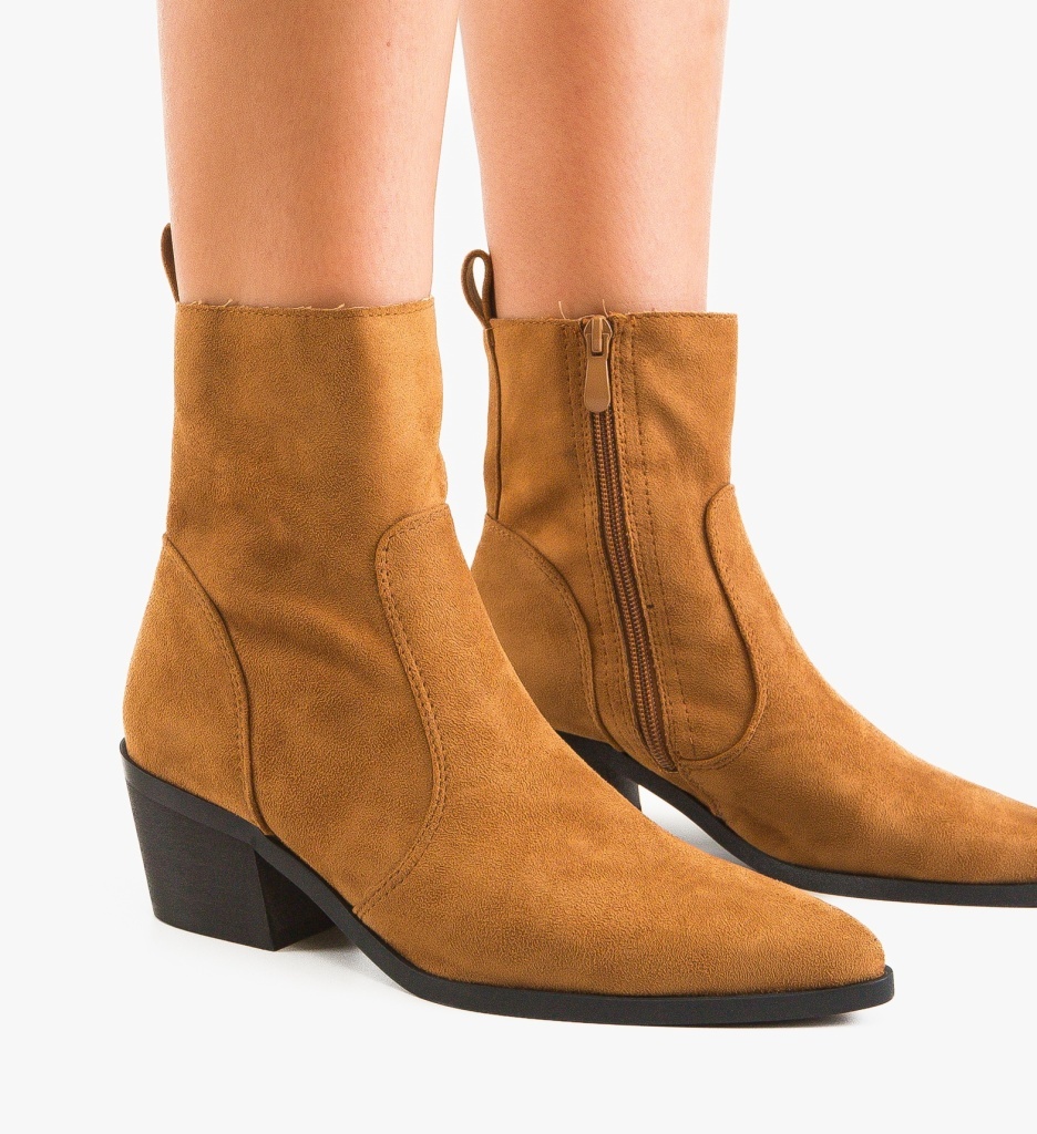 Botine Dama Rhiann Camel - Eleganță și Confort - imagine 2